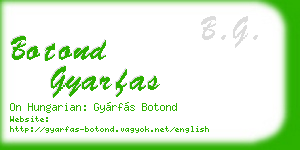 botond gyarfas business card
