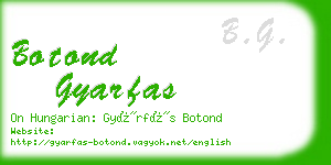 botond gyarfas business card